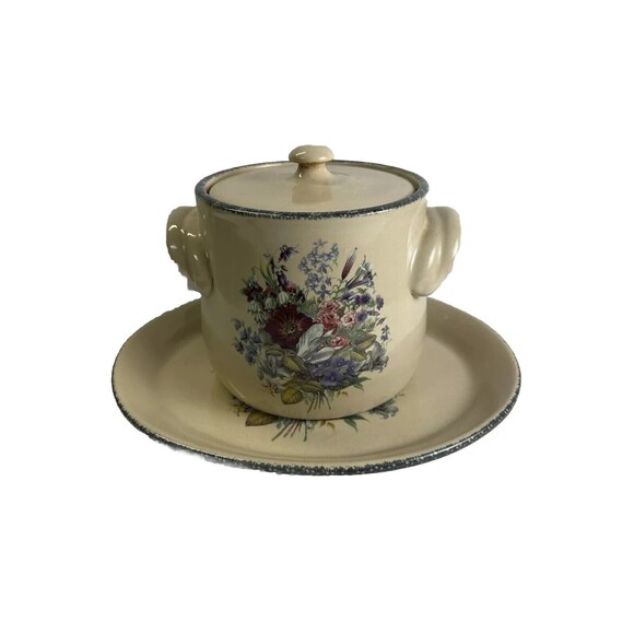Vintage Home and Garden Party POT 2003 And PLATE 2000 - Picture 1 of 11
